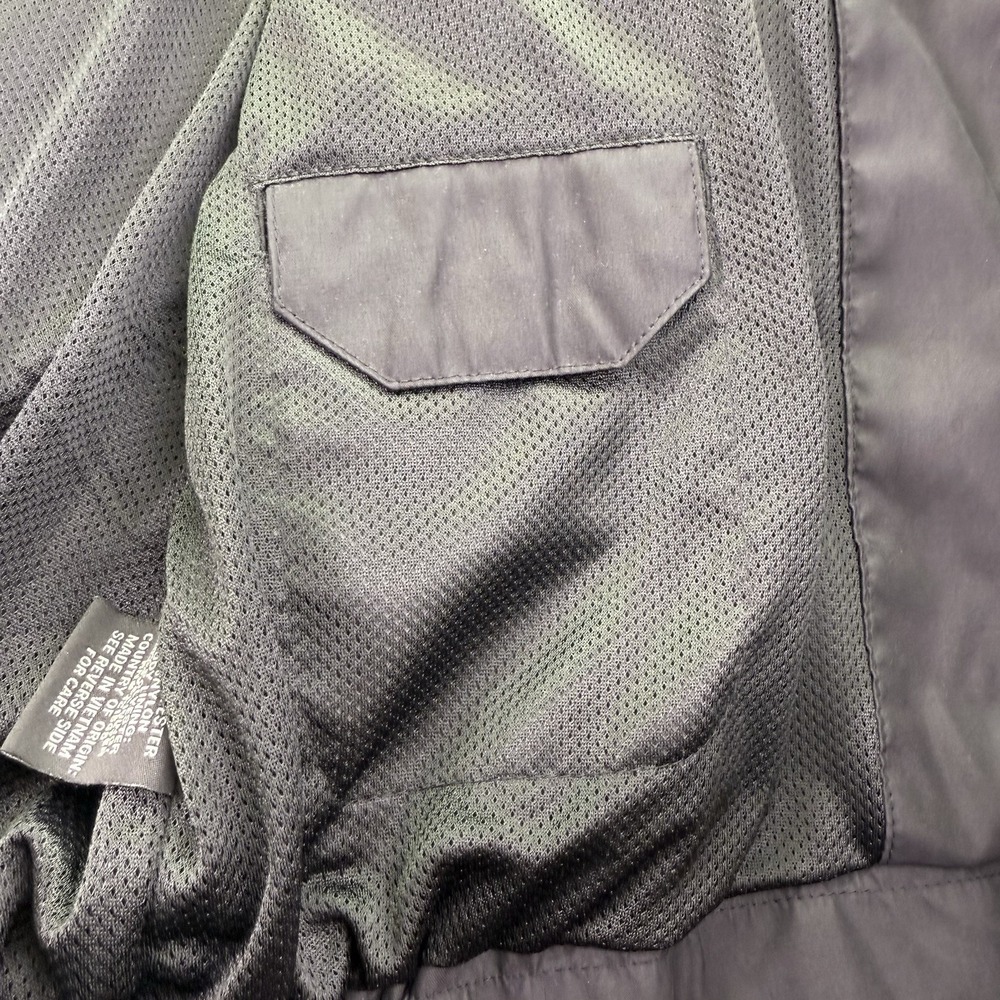 London Fog Men's Black Jacket Full Zip Pockets Elastic Waist Sz L Y2K‎ Retro - Picture 6 of 12